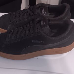 Puma Black and Brown Sneakers